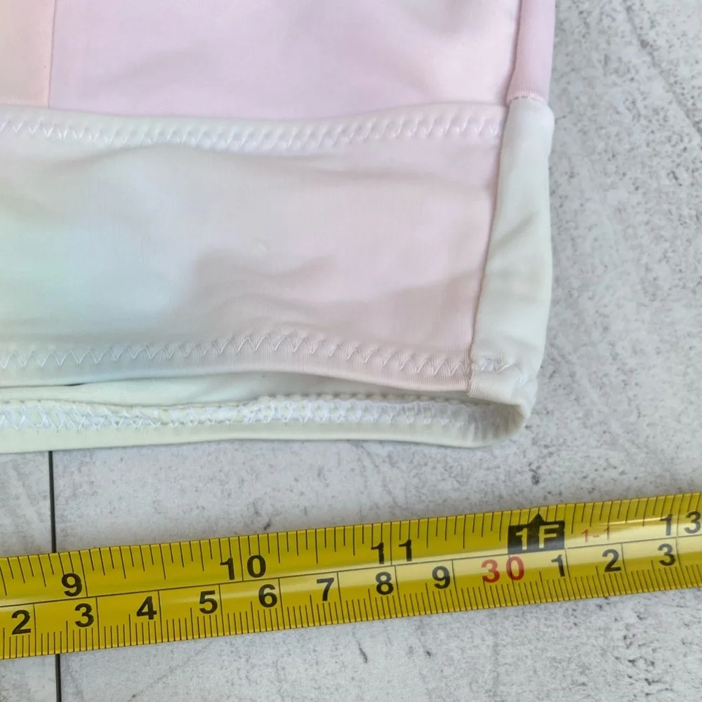Nasty Gal Swimsuit NEW Top SMALL Cutout Bathing suit Pink Underwire Bikini beige